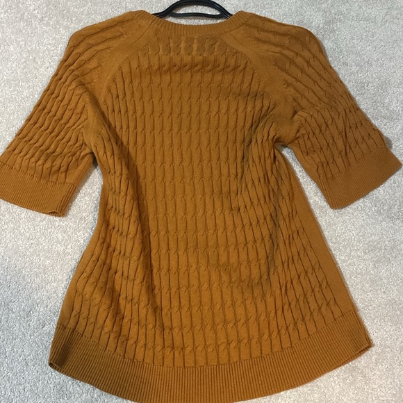 Rust/ Mustard mid sleeve sweater - Picture 6 of 6